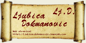 Ljubica Dokmanović vizit kartica